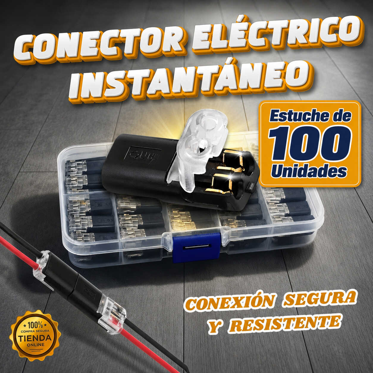 Conector Eléctrico Instantáneo - Caja de 100 unidades
