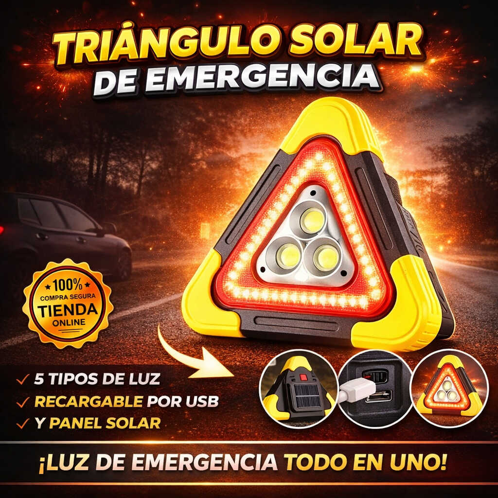 Triangulo Solar de Emergencia - Pack de 2