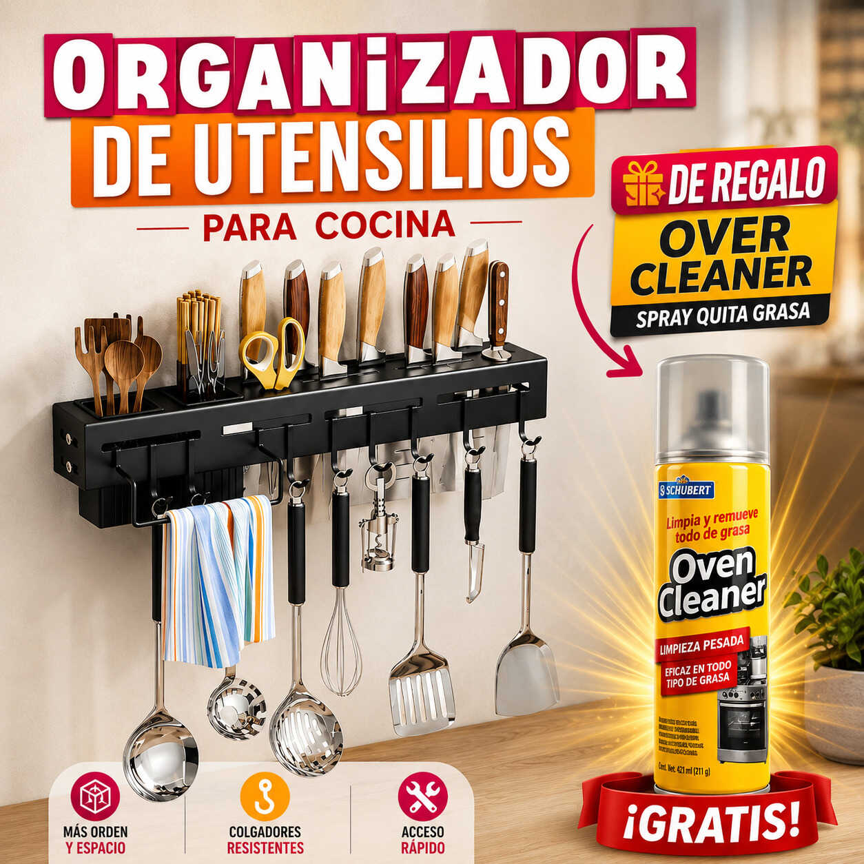 Organizador de Utensilios + Regalo