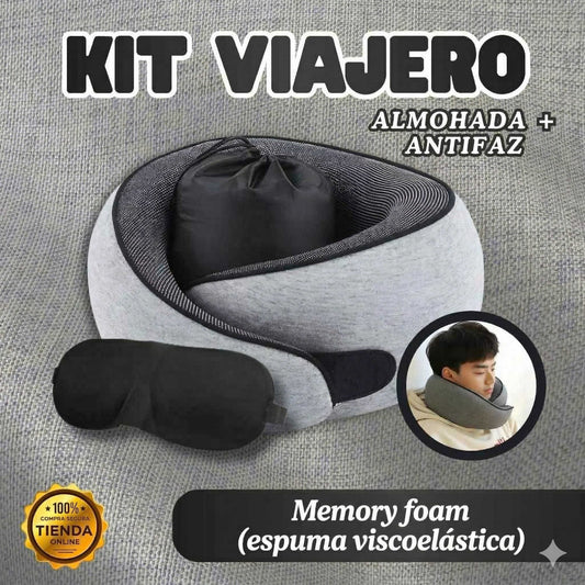 Nuvexa - Soporte Cervical Viajero + antifaz