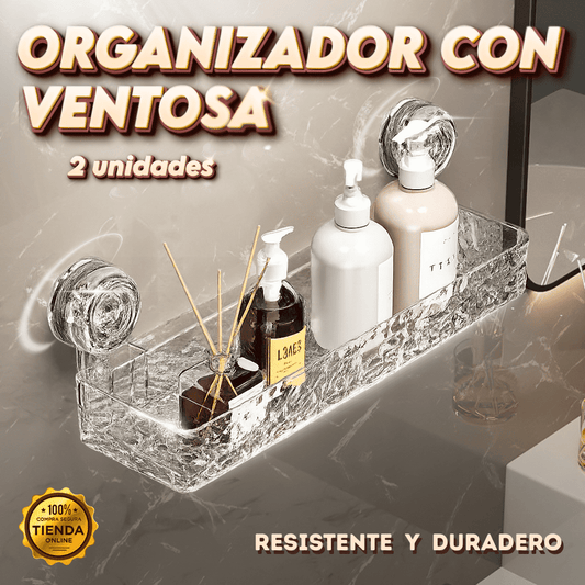 Organizador con Ventosa - Caja de 2 unidades